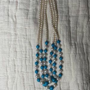 Pearls turquoise necklace